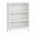 Bücherregal Weiß aus melaminbeschichteter Spanplatte rechteckig 80 x 30 x 123 cm